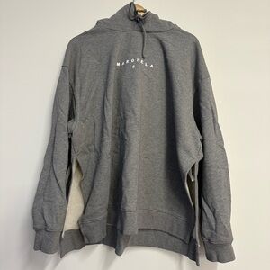 MM6 Maison Martin Margiela Gray Cowl Neck Sweater